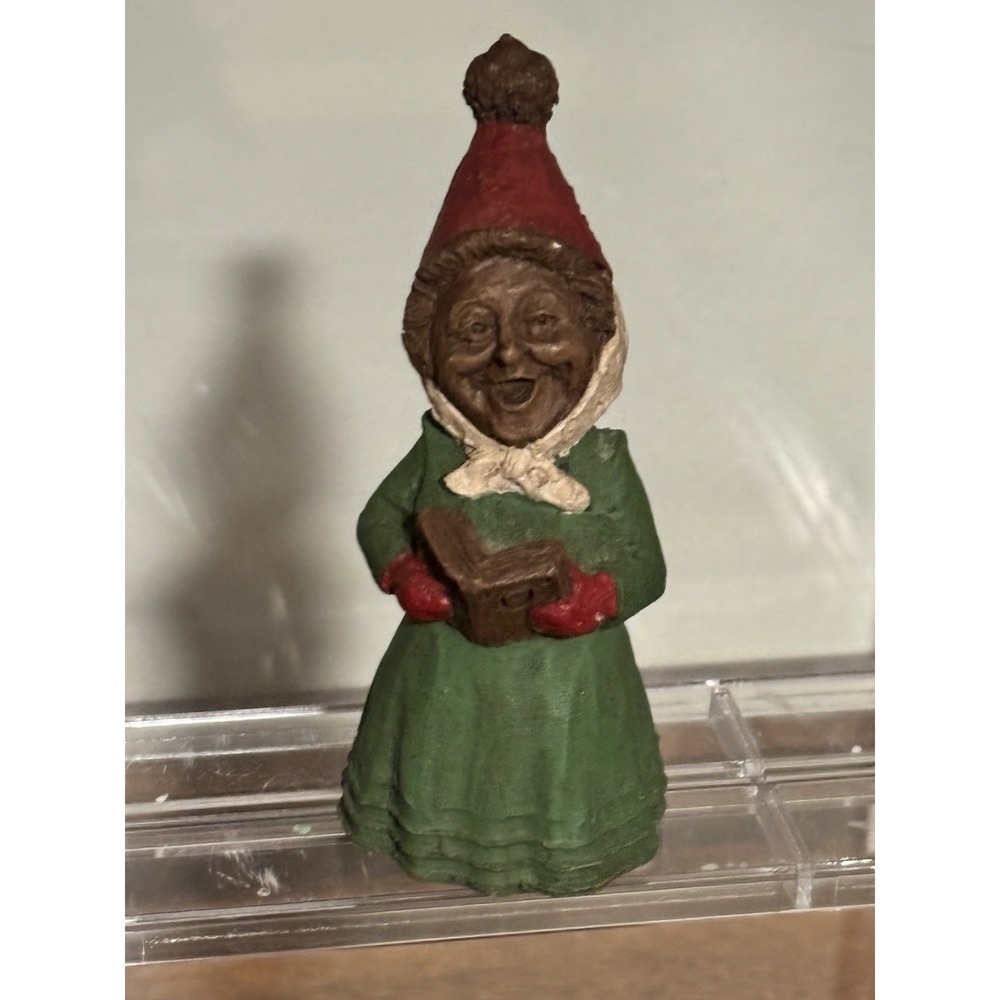 Tom Clark Gnome Figurine Caroler Series "O" 1987 Cairn Studio Hand Signed #70